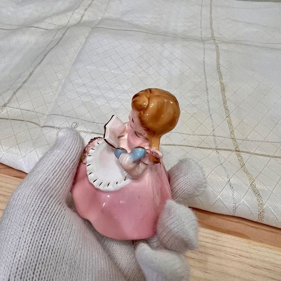 VTG Josef Originals ON THE PHONE Housekeepers Series Ceramic Figurine  Decor - Picture 6 of 9